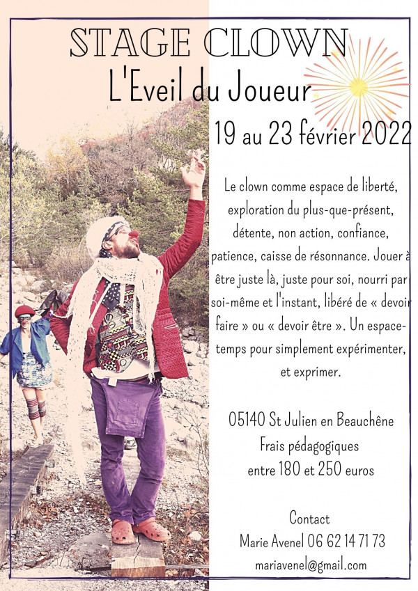 Stage clown "l'Eveil du Joueur"