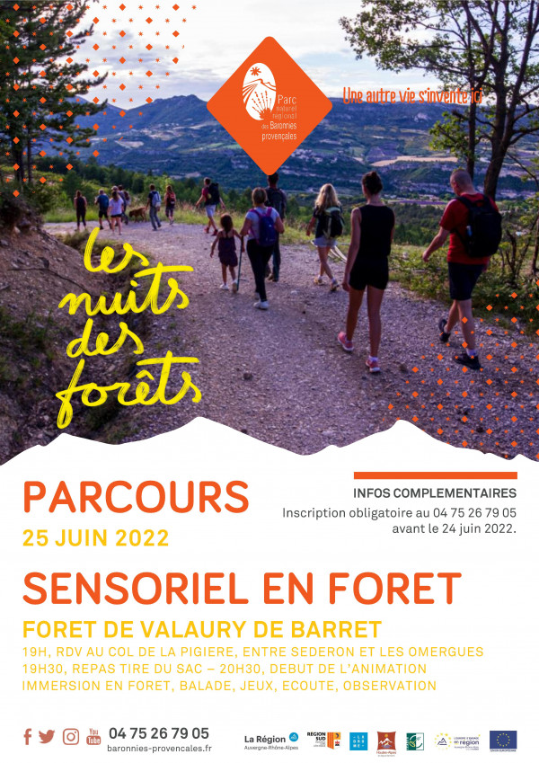 Parcours sensoriel en forêt