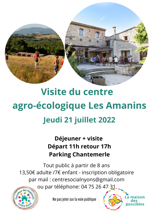 Visite du centre agro-écologique Les Amanins à La Roche Sur Grane