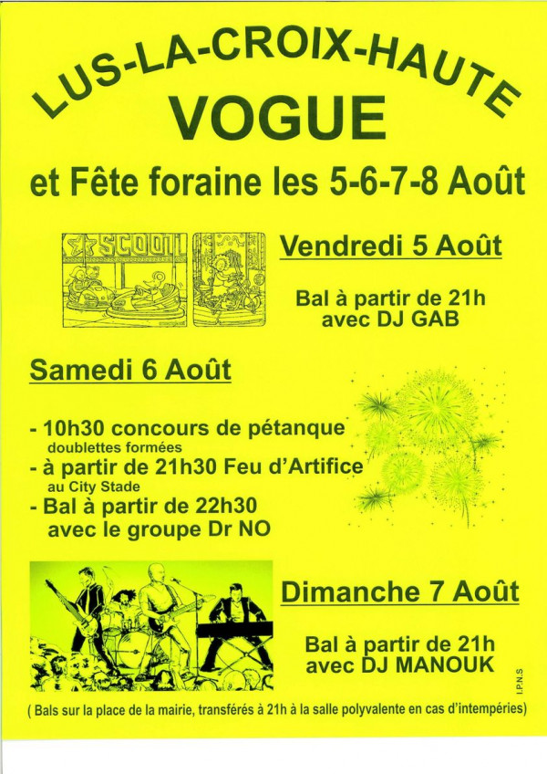 Vogue et fête foraine