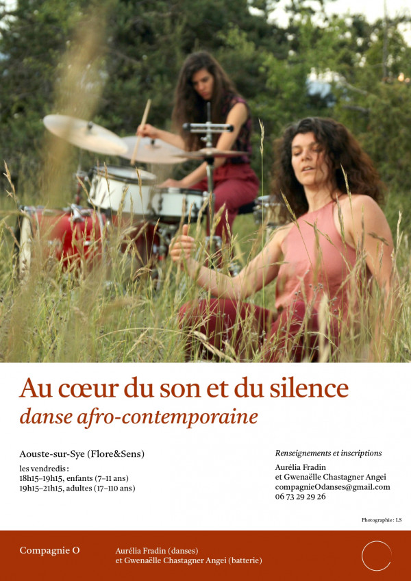 Cours danse afro contemporaine (accompagnée en live à la batterie )