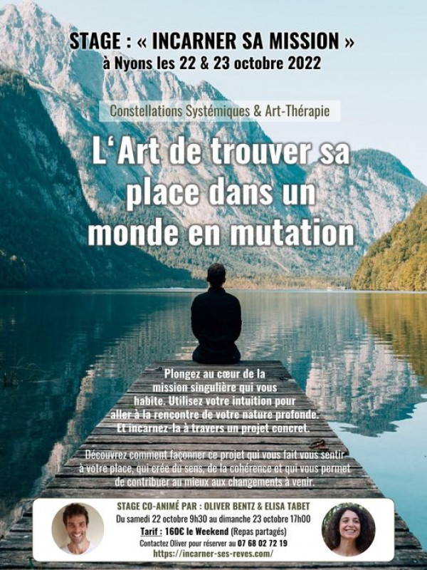 STAGE Incarner sa Mission : l'Art de trouver sa place dans un monde en mutation