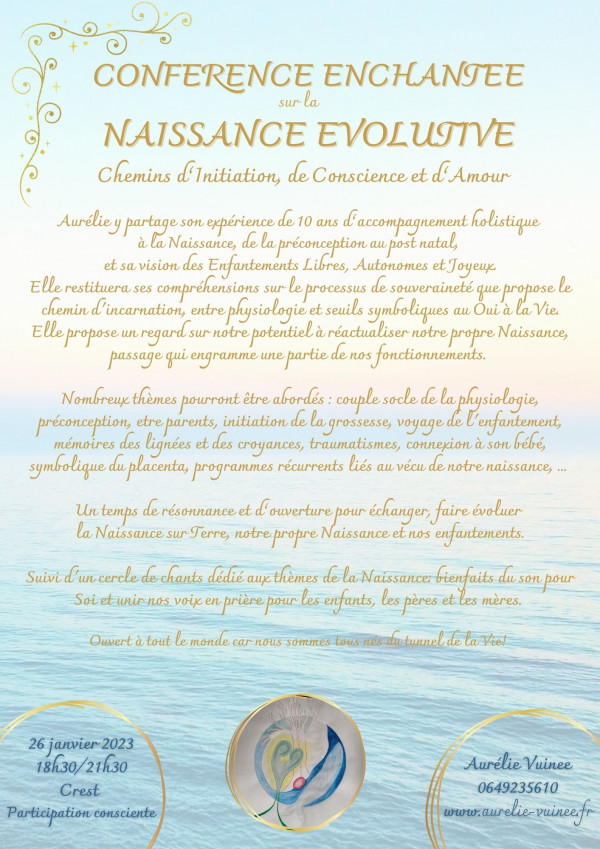 Conférence Enchantée sur la Naissance Evolutive