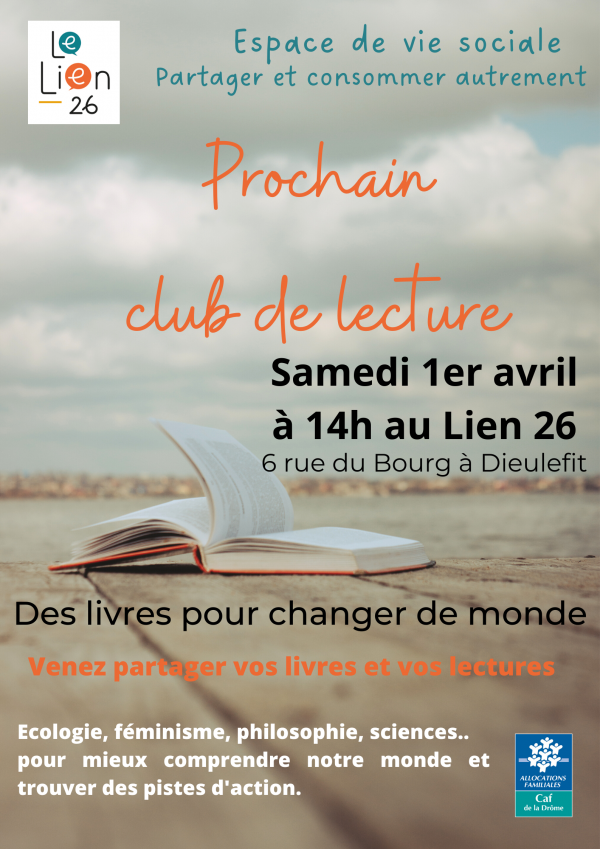 Club de lecture Des livres pour changer de monde samedi 1er avril