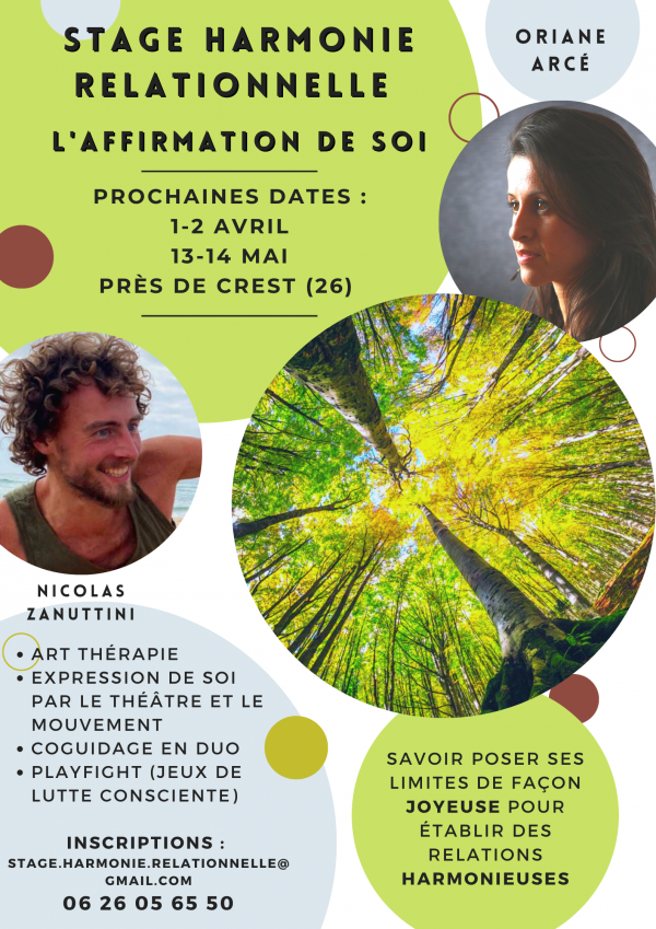Stage Harmonie Relationnelle - l'Affirmation de Soi
