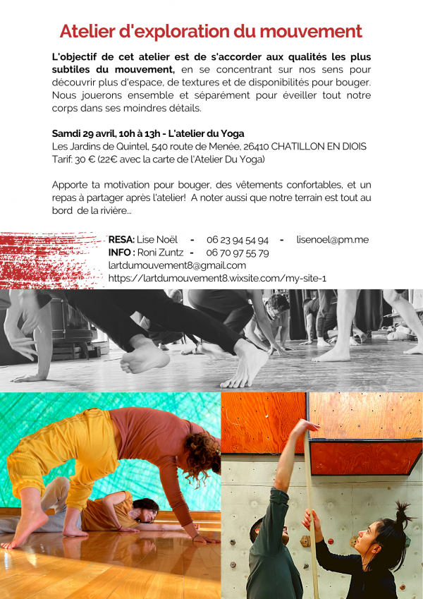 ATELIER D'EXPLORATION DU MOUVEMENT