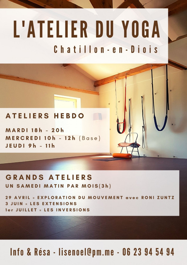 L'ATELIER DU YOGA -Ateliers hebdo & Grands ateliers un samedi par mois