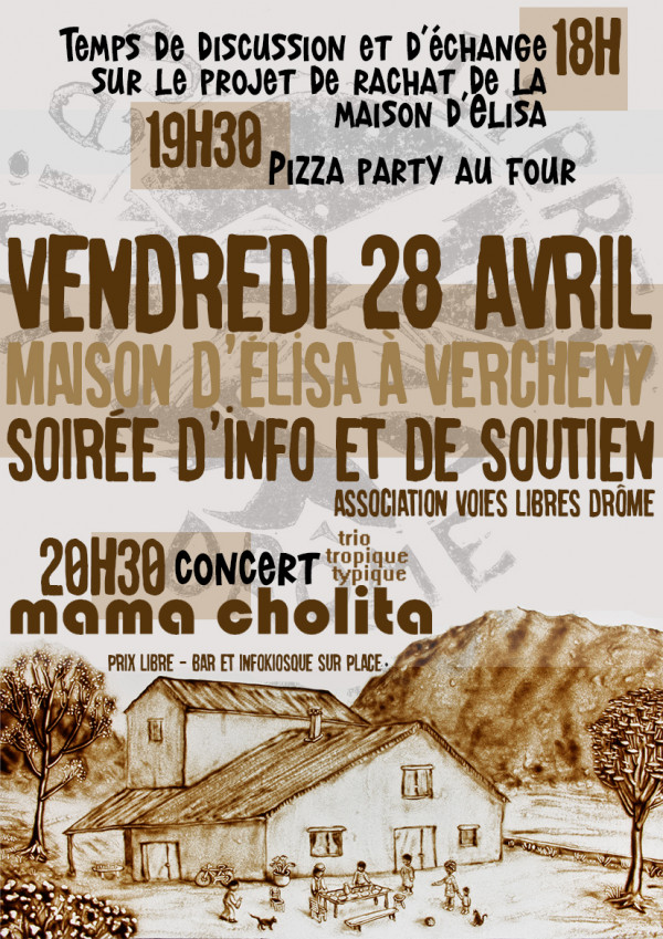 Soirée d'info et de soutien - Association Voies Libres Drôme