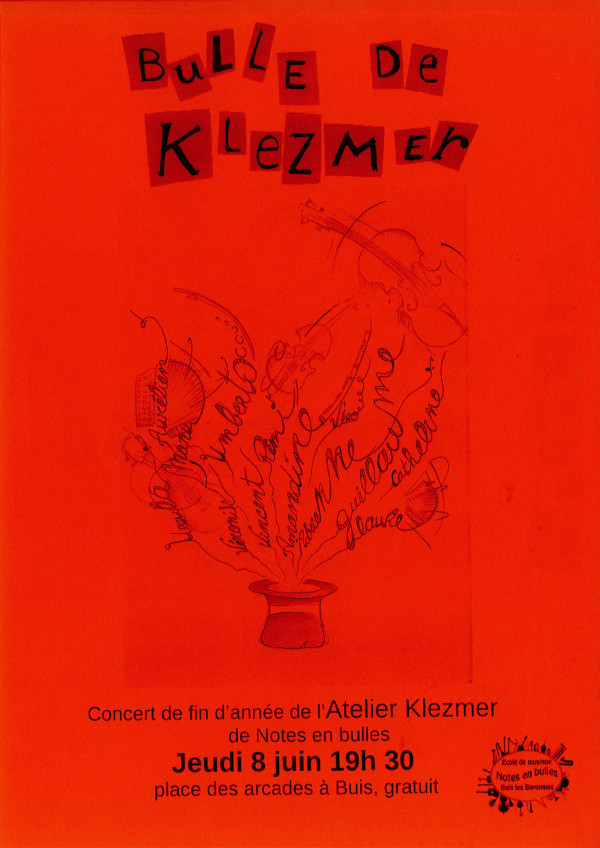 Concert Bulle de Klezmer- Notes en Bulles