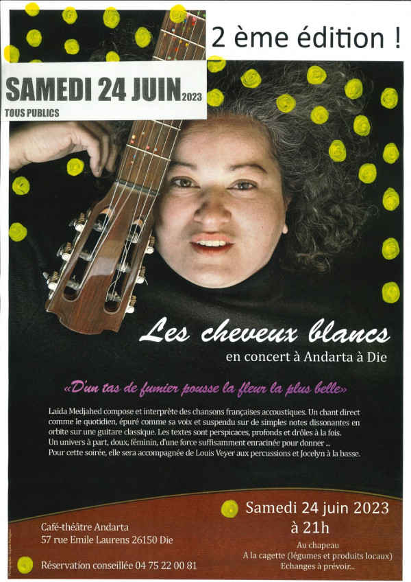 Les cheveux blancs en concert