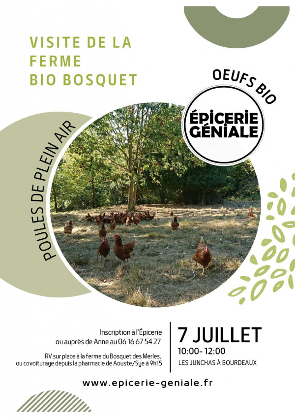 Visite d'une ferme bio avec "L'épicerie Géniale"