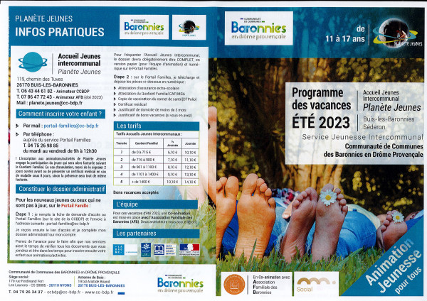 Goûter offert + course des garçons de café (Planète Jeunes - Programme des vacances d'été 2023)