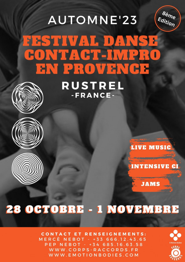 Festival de Danse Contact Improvisation en Provence - Rustrel (Vaucluse) - VIII ÉDITION (AUTOMNE)