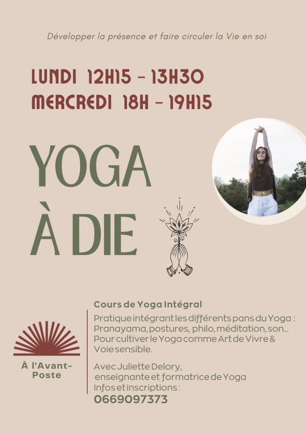 Ensemble Ici Nouveau Cours De Yoga Intégral à Die 5755