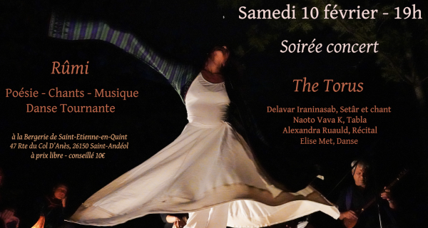 Toontopia Rumi Concert Ensemble Ici - Concert « The Torus » Soirée RÛMI
