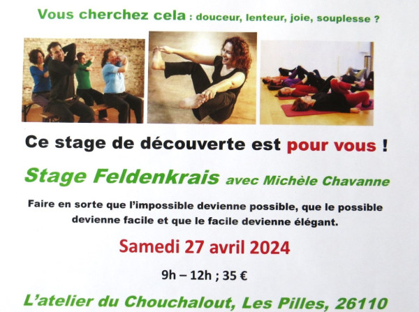 Stage de découverte de la Méthode Feldenkrais