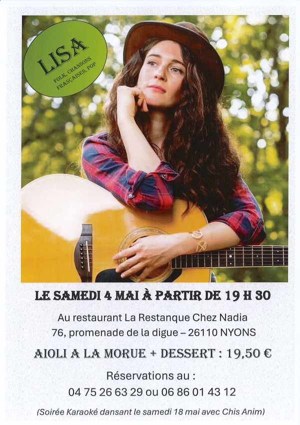 Repas et concert de Lisa