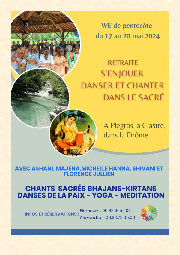 Retraite s'enjouer, danser et chanter dans la sacré