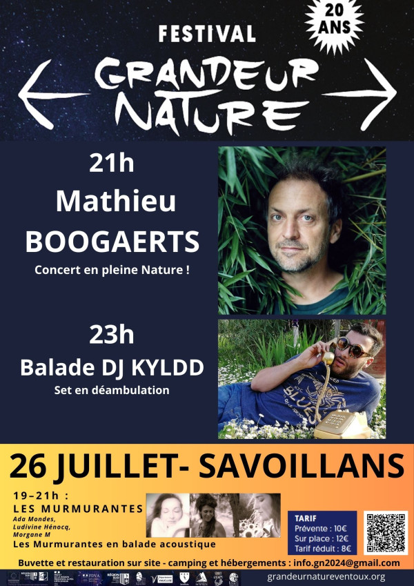 Spectacles et concerts du 26 juillet 2027