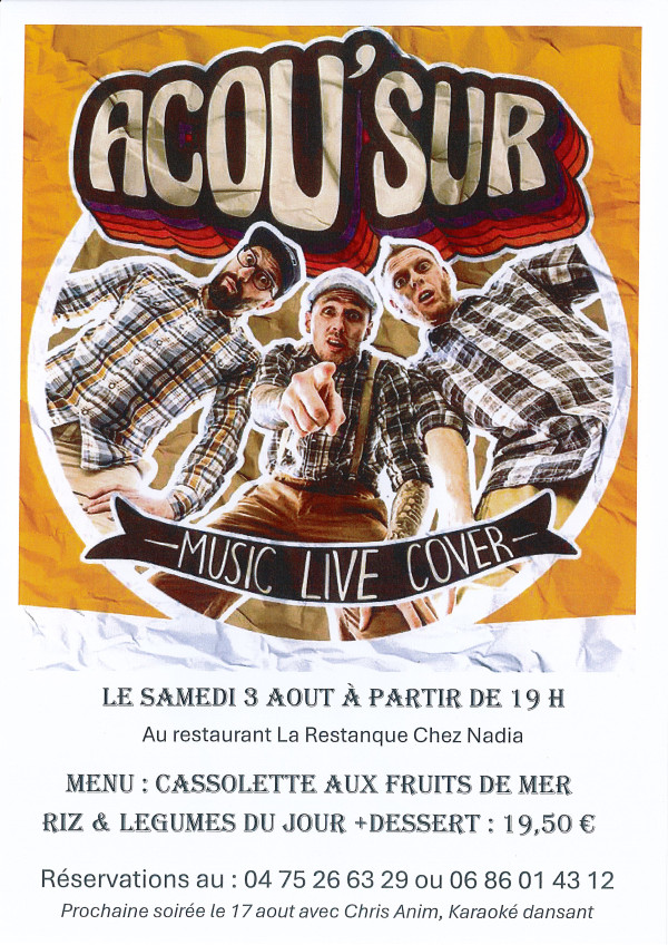 Acou'sur music live cover