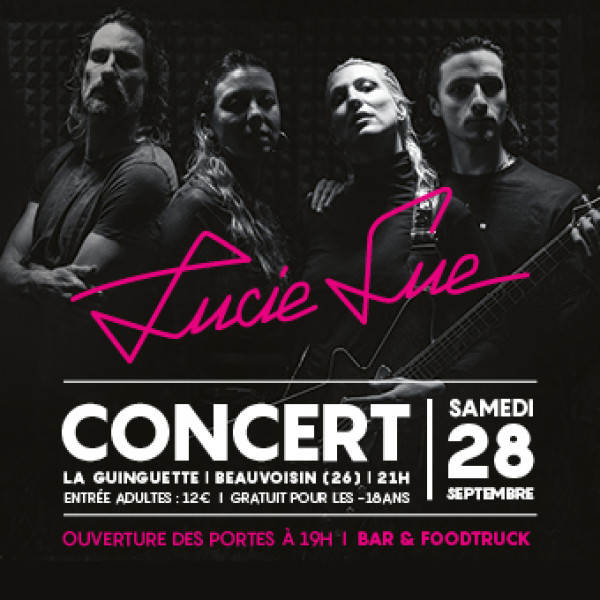 Evènement à Beauvoisin, concert de Lucie SUE à la guinguette