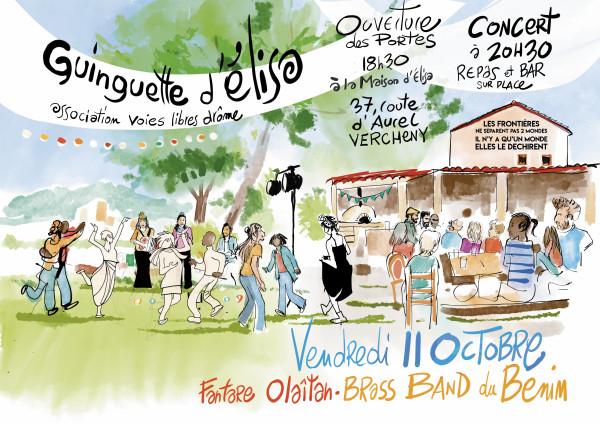 Retour de la Guinguette de la maison d'Elisa