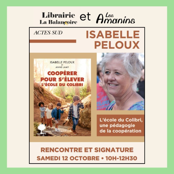 Rencontre signature à la Balançoire, avec Isabelle Peloux