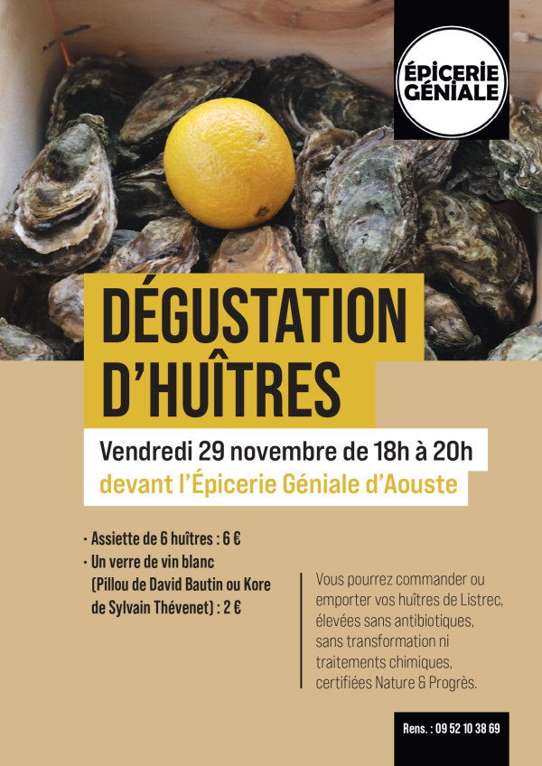 Dégustation d'huitres