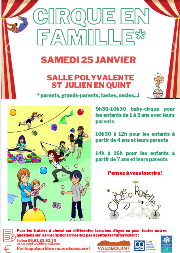 Atelier cirque en famille
