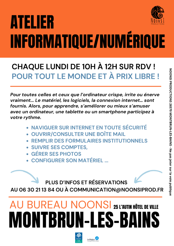 ATELIERS INFORMATIQUE - NUMÉRIQUE