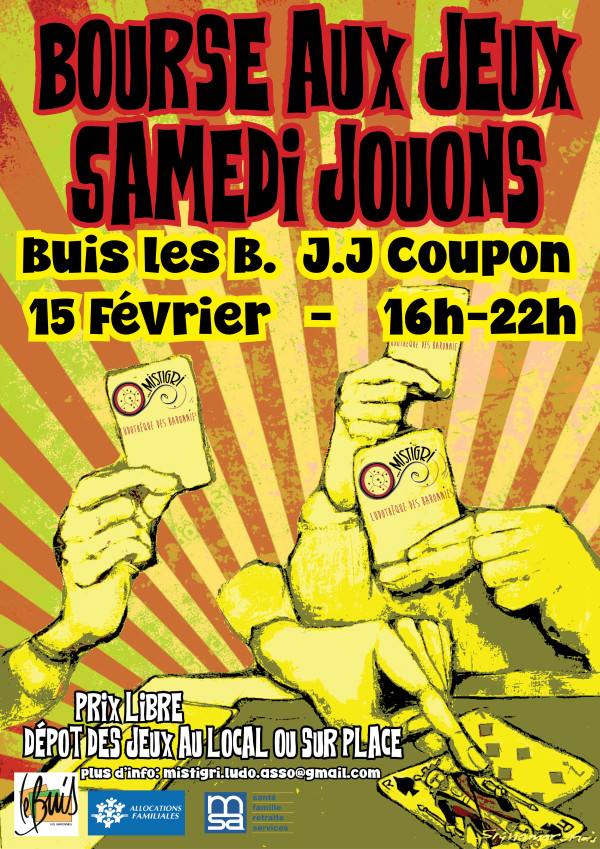 Bourse aux jeux et samedi Jouons