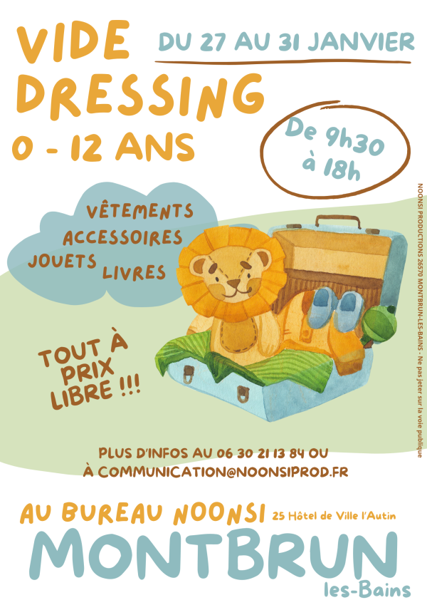 LE GRAND VIDE DRESSING DES PETITS - 0 à 12 ANS