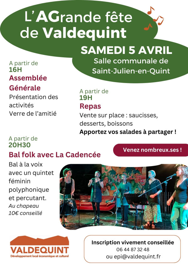 L'AGrande fête de Valdequint : repas et bal folk !