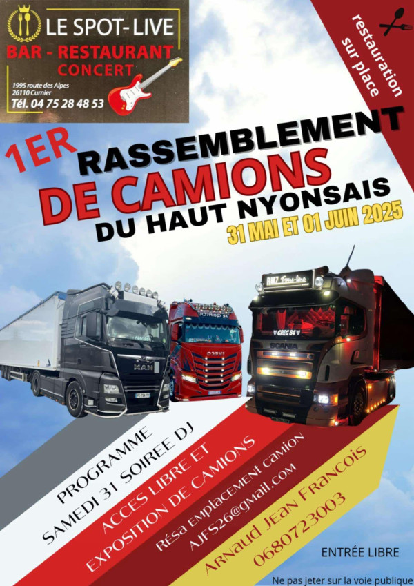 1er rassemblement de camions du haut nyonsais