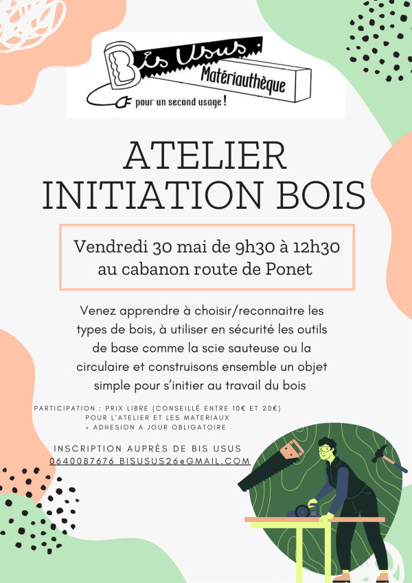 Atelier initiation bricolage bois