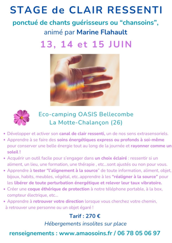 Stage de Clair Ressenti