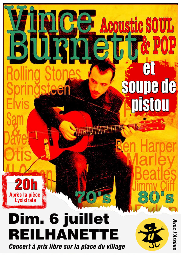 Les renc'Arts d'été : concert VINCE BURNETT