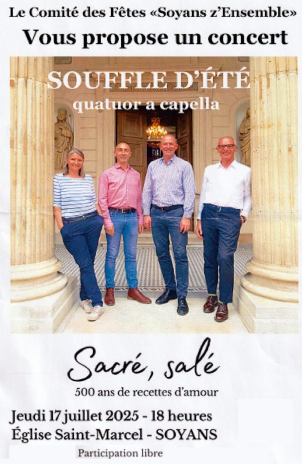 Souffle d'été, concert à 4 voix