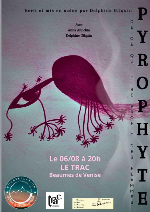 PYROPHYTE De Delphine Gilquin Festival CONSTELLATION en partenariat avec le TRAC de Beaumes de Venise