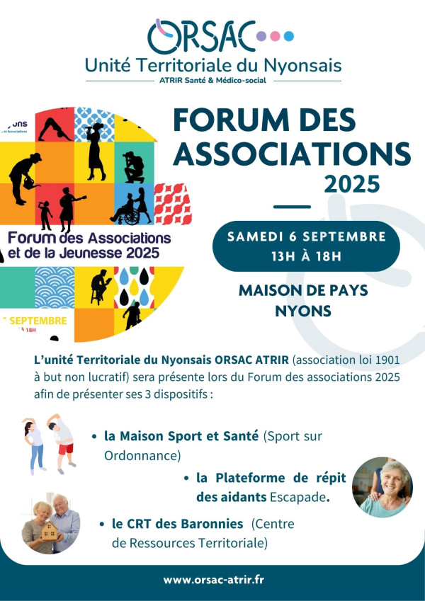 ORSAC ATRIR au FORUM DES ASSOCIATIONS de NYONS