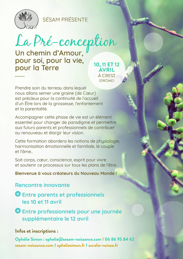 La Préconception - pour futurs parents et formation Sesam